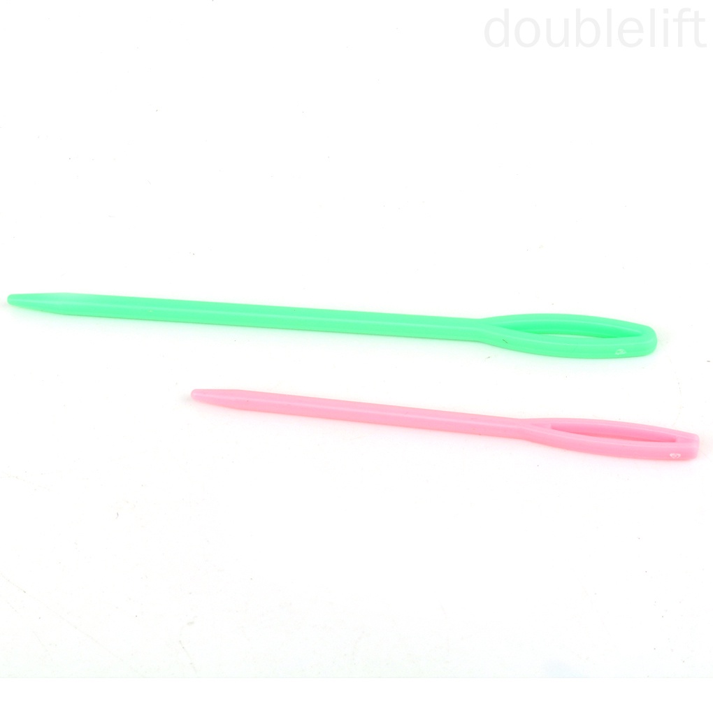 Set 6 kim đan len mắt to bằng nhựa nhiều màu