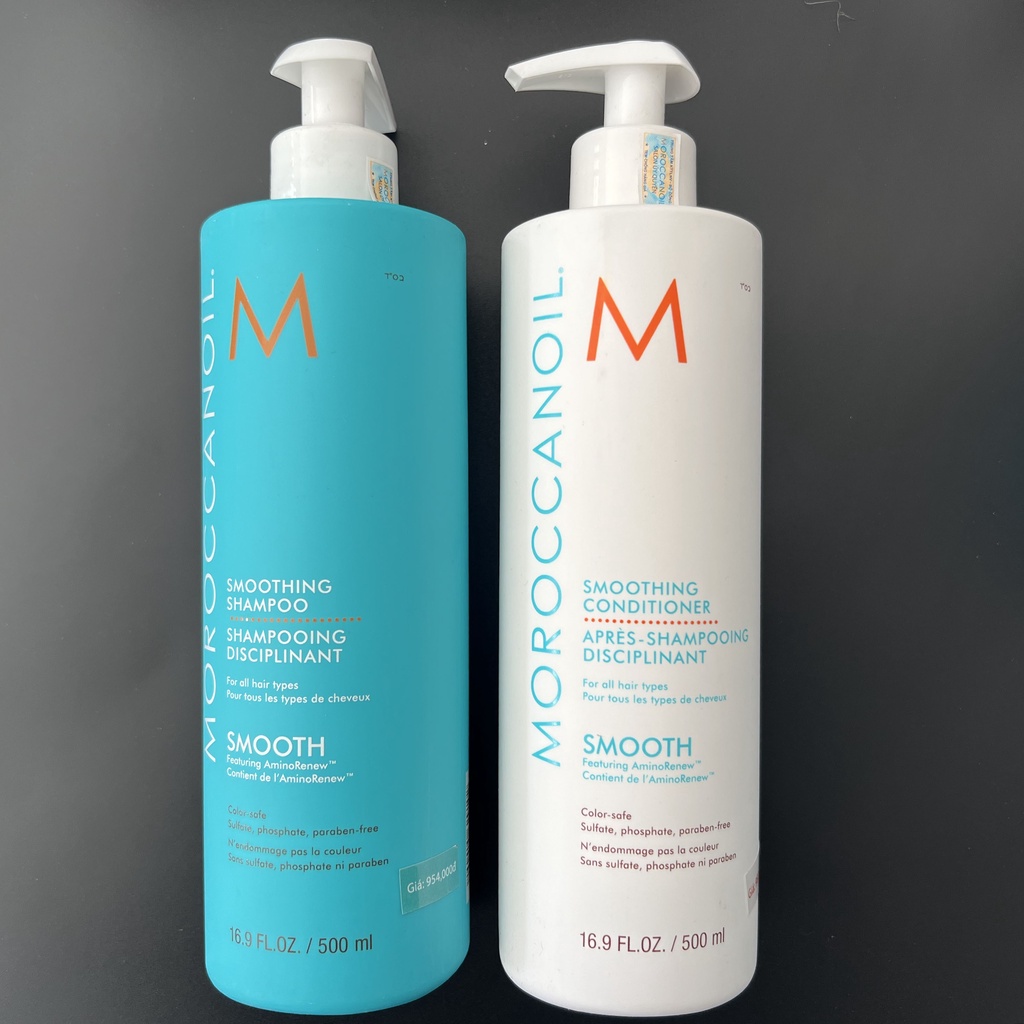 Bộ Dầu Gội &amp; Xả Suôn Mượt Moroccanoil Smoothing - Chính Hãng