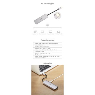Cáp chuyển đổi Type C sang HDMI + 3 cổng USB 3,0 SSK C545