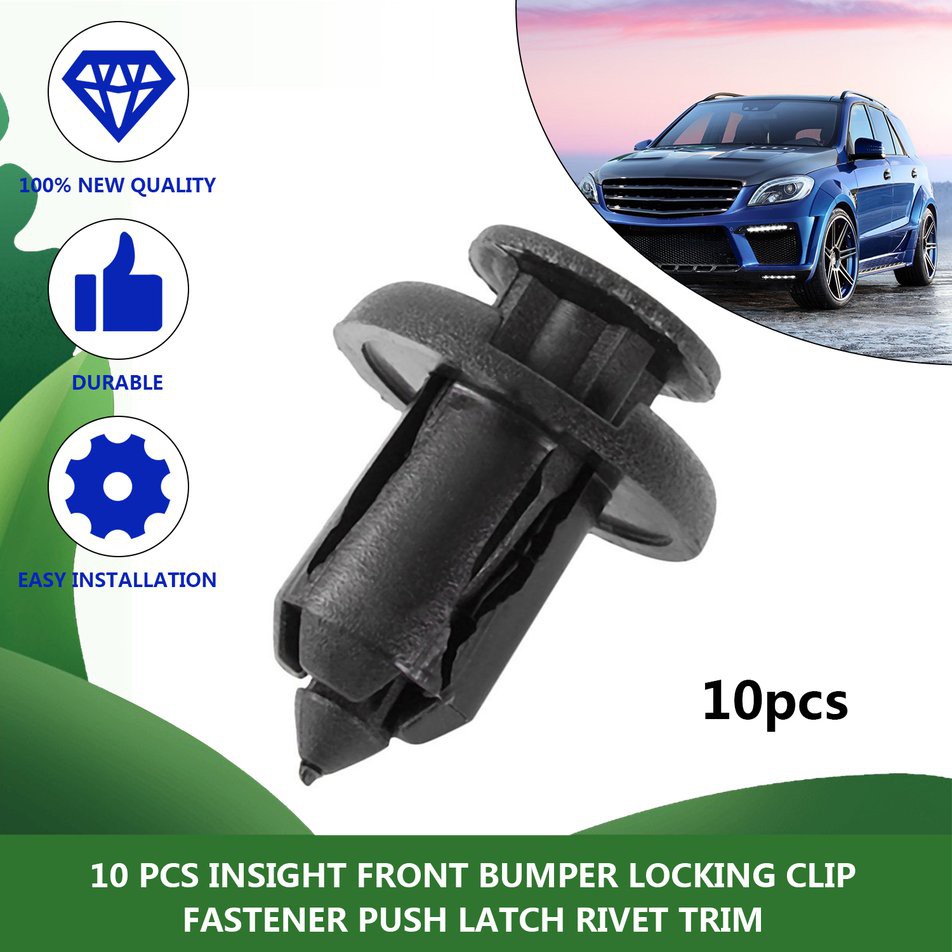 Bộ 10 Chốt Gài Nhựa Cho Cản Trước Xe Hơi