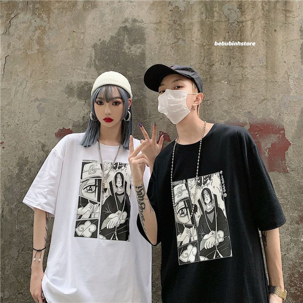 áo thun nữ naruto form rộng unisex nam nữ đều mặc được cực chất