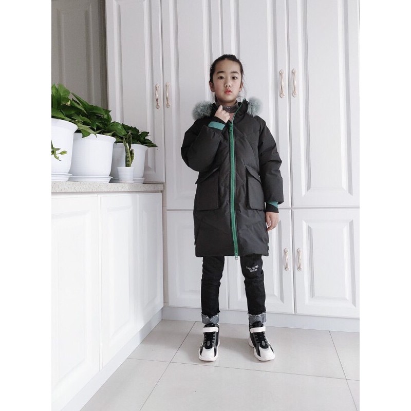 ÁO PHAO DÁNG DÀI BÉ GÁI HÀNG QUẢNG CHÂU CAO CẤP