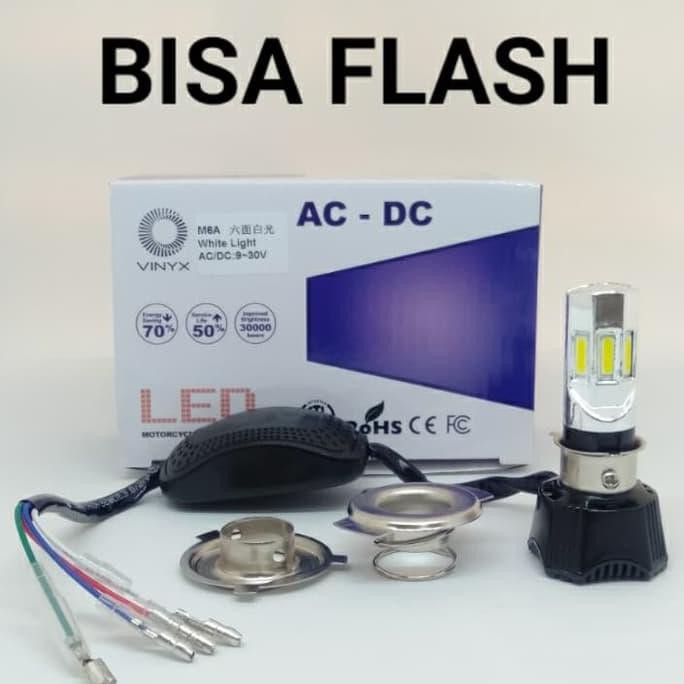 Đèn Led 6 Cạnh Ac - Dc H6 / H4 / Hs1 35w 6 Eyes Vinyx - Code 001 Cho Xe Mô Tô