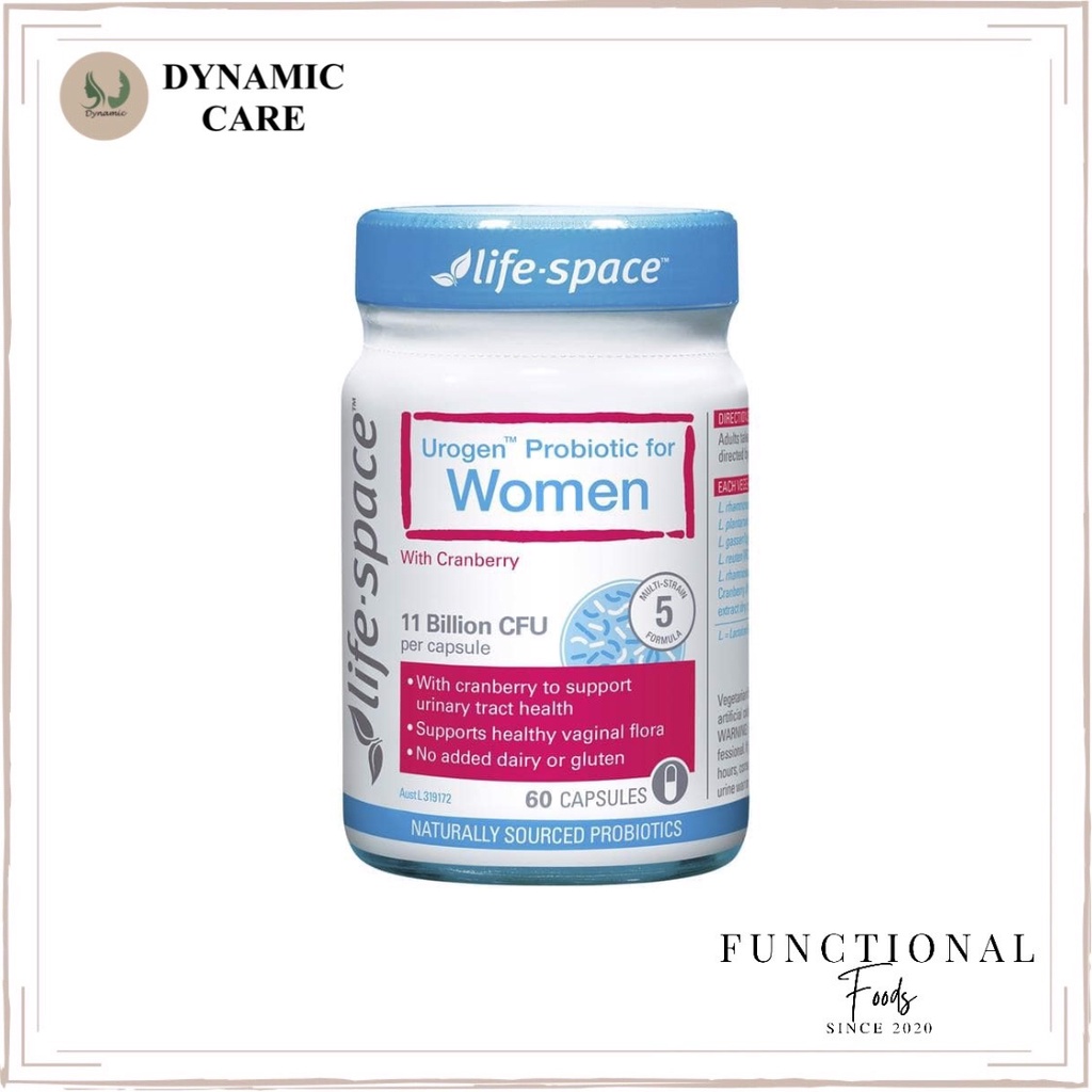 Viên uống men vi sinh đường tiết niệu cho phụ nữ Life space urogen probiotic for women 60 viên của Úc