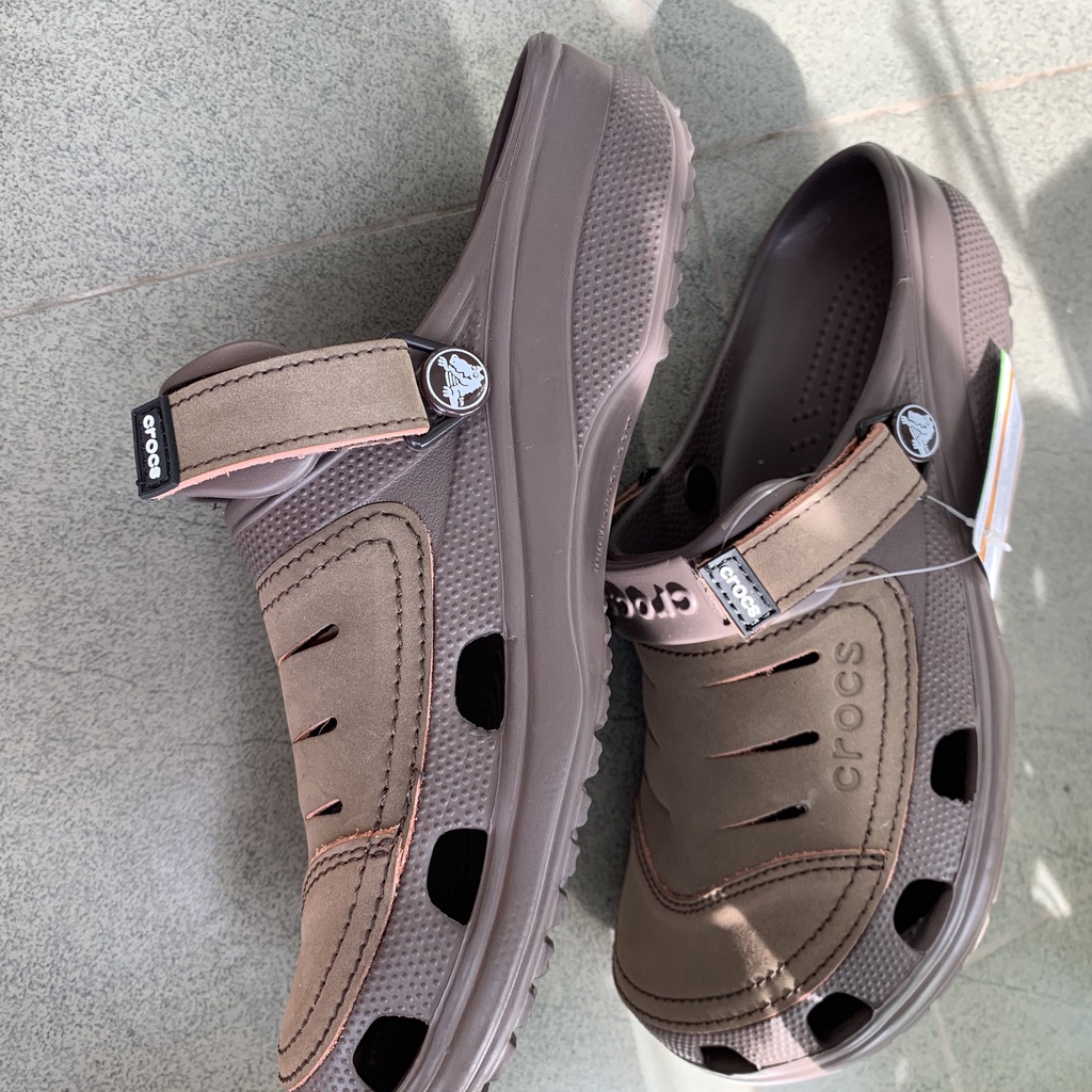 Dép sục đi mưa chống hôi chân Yukon Sport Clog màu Nâu nhạt cho nam | BigBuy360 - bigbuy360.vn