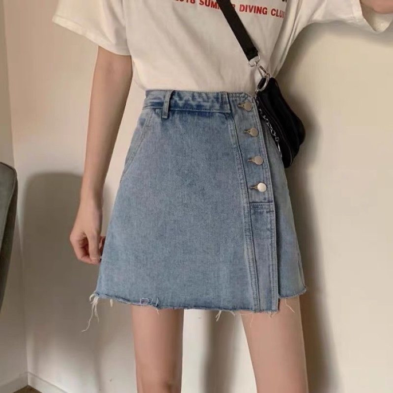 chân váy jean 4cúc