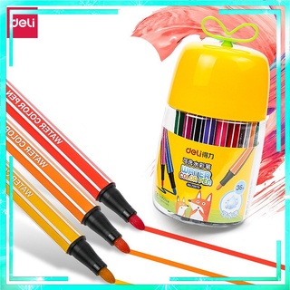 Bút màu nước Deli có hộp đựng dễ thương - Rửa dễ dàng phù hợp mọi trẻ em