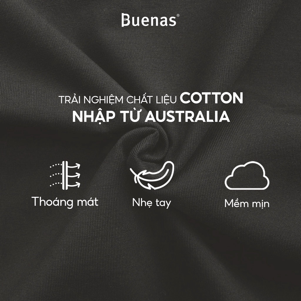 Áo thun nam nữ unisex tay lỡ form oversize BUENAS - BN000