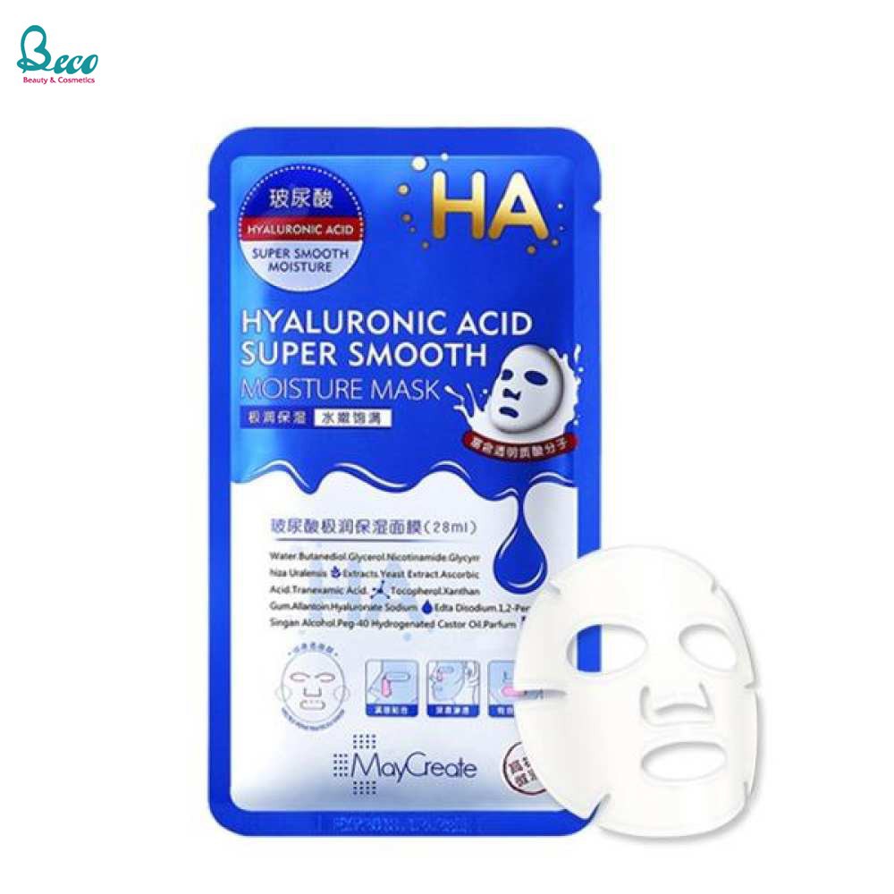 [SIÊU KHUYẾN MÃI]Mặt nạ dưỡng ẩm HA Hyaluronic Acid Super Smooth