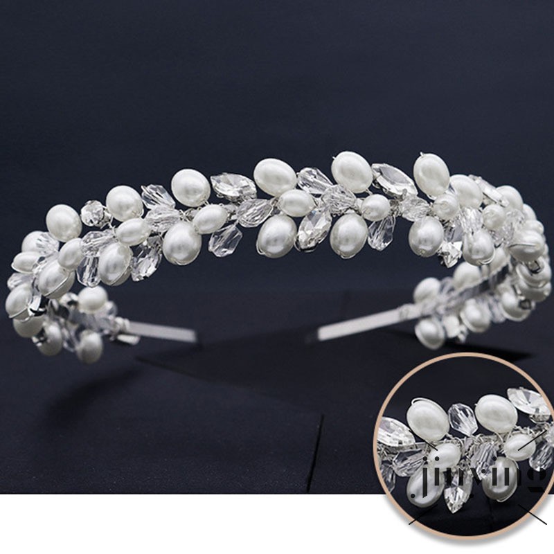 GETNOIVAS Băng Đô Đính Ngọc Trai Đơn Giản Phong Cách Hàn Quốc