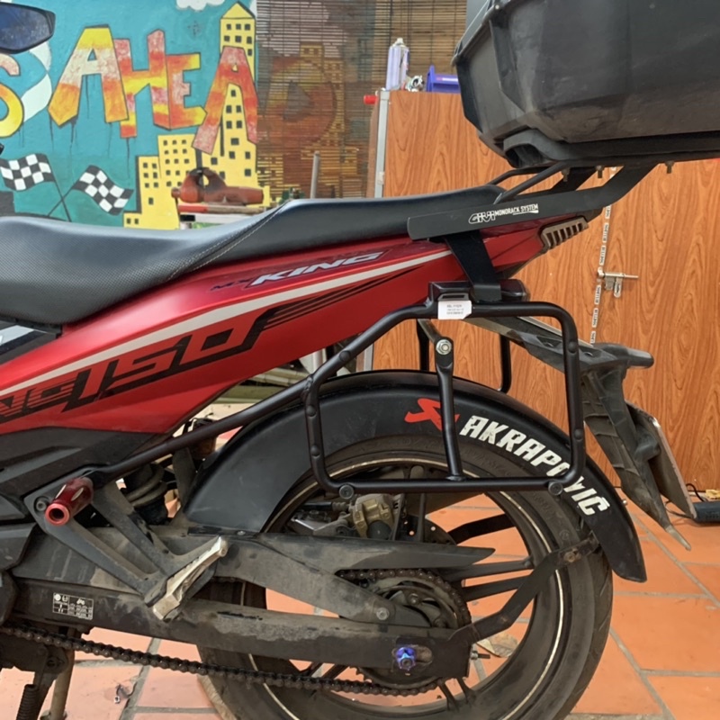 Baga hông gắn thùng đôi Givi cho Exciter 150