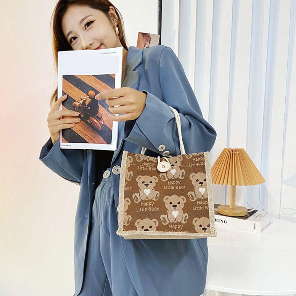 USNOW Túi Đeo Vai / Kẹp Nách Hình Gấu Thanh Lịch Cho Nữ