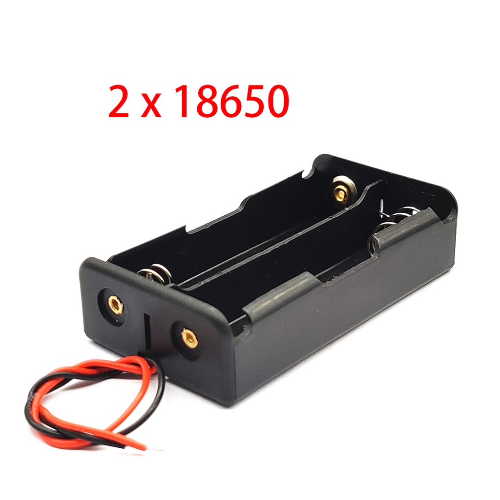 Hộp Đựng Pin 18650 1/2/3/4 Ngăn DIY Có Kẹp Giao Hàng Tiện Lợi