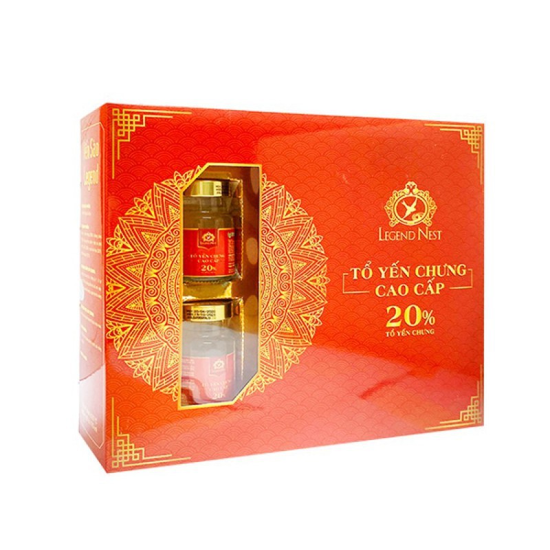 Yến sào Legend 20 phần trăm tổ yến chưng hàng xuất khẩu cao cấp