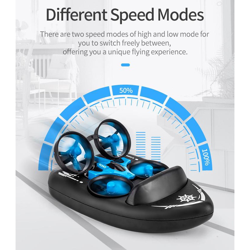 Máy bay ca nô điều khiển JJRC H36F 2in1 Đa địa hình - The Royal's Furniture