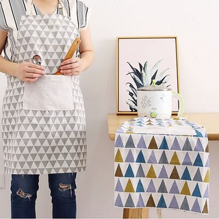Tạp Dề Tạp Rề Cotton Nội Trợ Phong Cách Nhật Bản - hieumoden