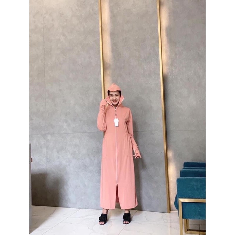 Áo choàng chống nắng vải thông hơi, áo nắng nữ dáng dài | BigBuy360 - bigbuy360.vn