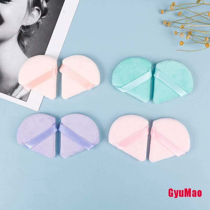 Set 2 Mút Trang Điểm Hình Tam Giác Bằng Vải Nhung Tiện Dụng