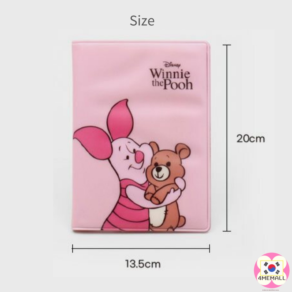 DAISO DISNEY Vỏ bọc hộ chiếu in hình gấu Pooh dễ thương