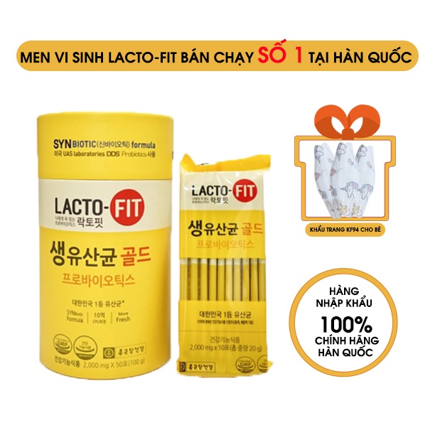 MEN VI SINH LACTO-FIT SẢN PHẨM LỢI KHUẨN BÁN CHẠY SỐ 1 TẠI HÀN QUỐC