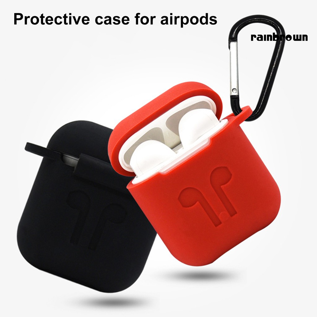 Vỏ Đựng Bảo Vệ Hộp Sạc Tai Nghe Airpods 1 / 2 Bằng Silicone