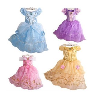 Bé Gái Trẻ Em Lọ Lem Trang Phục Hóa Trang Tiệc Halloween Đầm Công Chúa