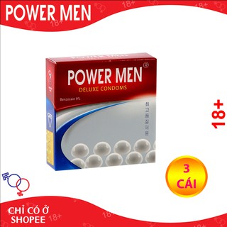 Bao cao su Powermen Longer Plus New Hộp 3 bao