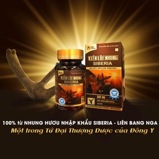 Viên lộc nhung siberia - Phục hồi thể lực, tăng sức đề kháng, tăng chức năng của thận
