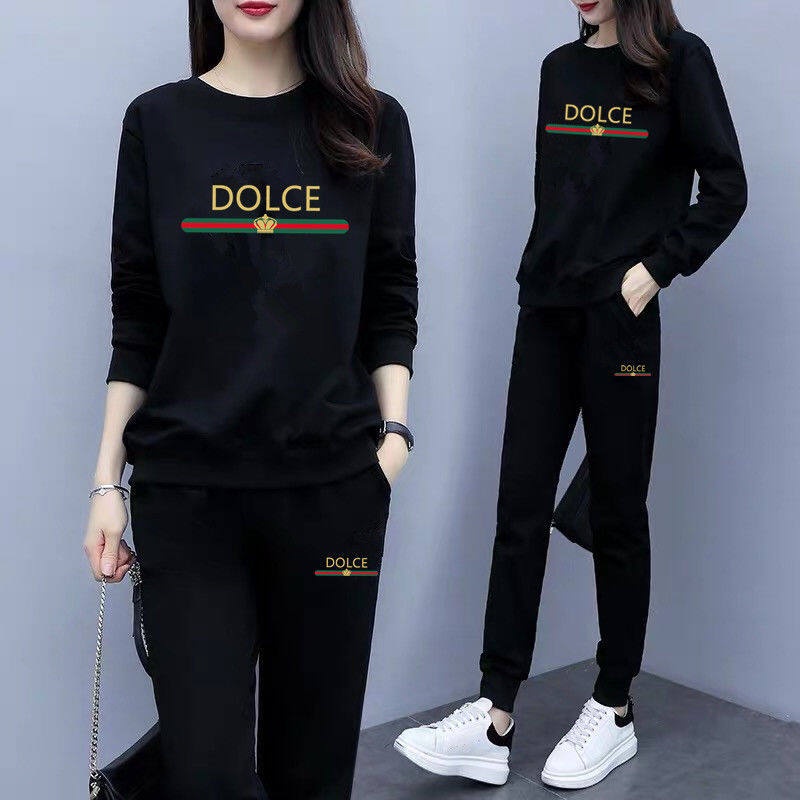 Set Đồ Thể Thao Dài Tay Form Rộng Thời Trang Mùa Thu Mới Dành Cho Nữ 2022