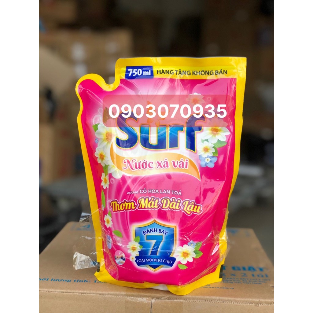 Nước Xả Vải SURF 750ML Khử Mùi Hương Hoa Lan Tỏa Hàng khuyến mãi