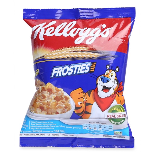 Bánh/Ngũ cốc ăn sáng Kellogg’s Froot Loops/Coco Loosp/Frosties - Gói 15G