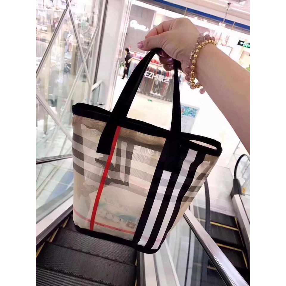 Túi xách nữ ❤️FREESHIP❤️ Túi Lưới kẻ Thời Trang Bản To Hot Trend