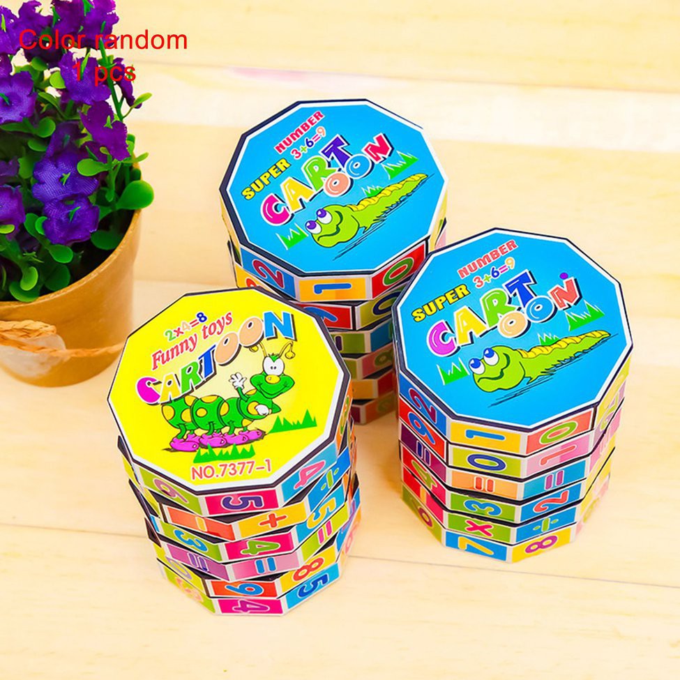 Đồ chơi Cube Rubik khối trụ toán học cho trẻ em