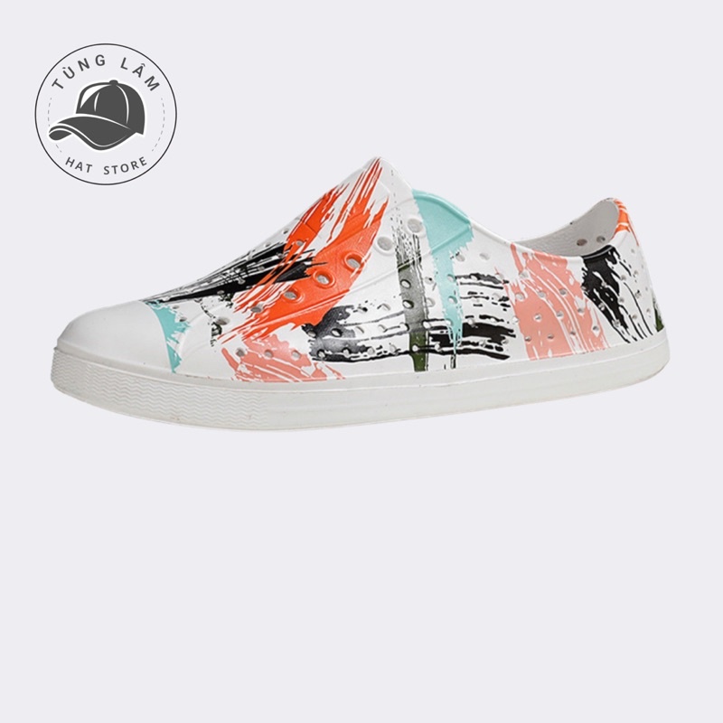 Giày nhựa WNC NATIVE đi mưa đi biển nam nữ thời trang nhựa xốp siêu nhẹ siêu mềm không thấm nước-