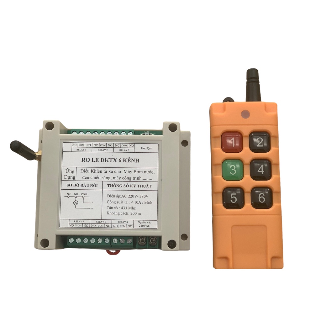 Rơ le điều khiển từ xa 6 kênh 300m