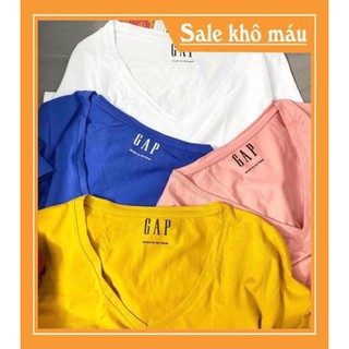 HOT ÁO THUN CỔ TIM G.A.P đũi lụa hàng hot- hình thật