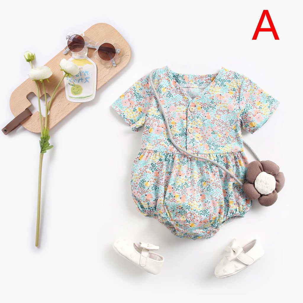 Áo Liền Quần Sanlutoz In Hoa Thời Trang Mùa Hè Cho Bé Gái