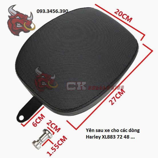 Yên sau xe các dòng Harley XL883 72 48