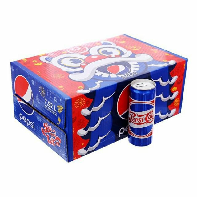 Pepsi lon cao 330ml thùng 24 lon