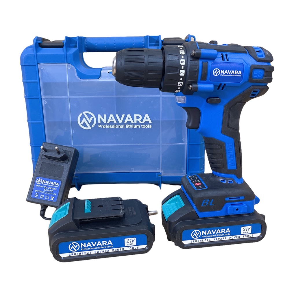 Máy khoan pin 21V NAVARA 7002 - Động cơ không chổi than siêu mạnh mẽ