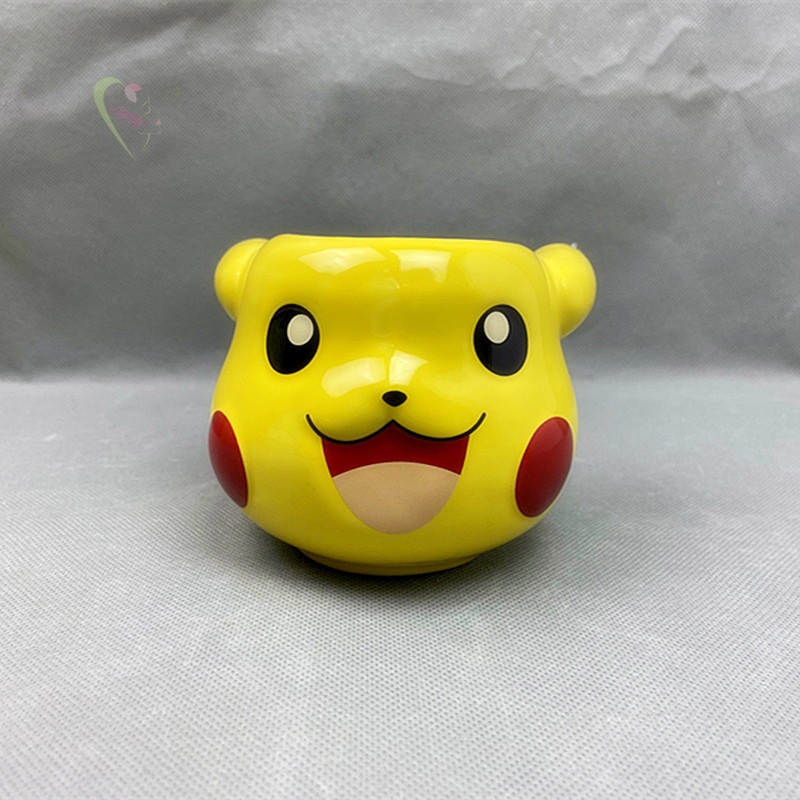 LE Pokémon Pikachu Cup Game Figure Ceramics Mug 3D Cartoon Design Drinking Milk Coffee Cup for Kids Fans 300ml