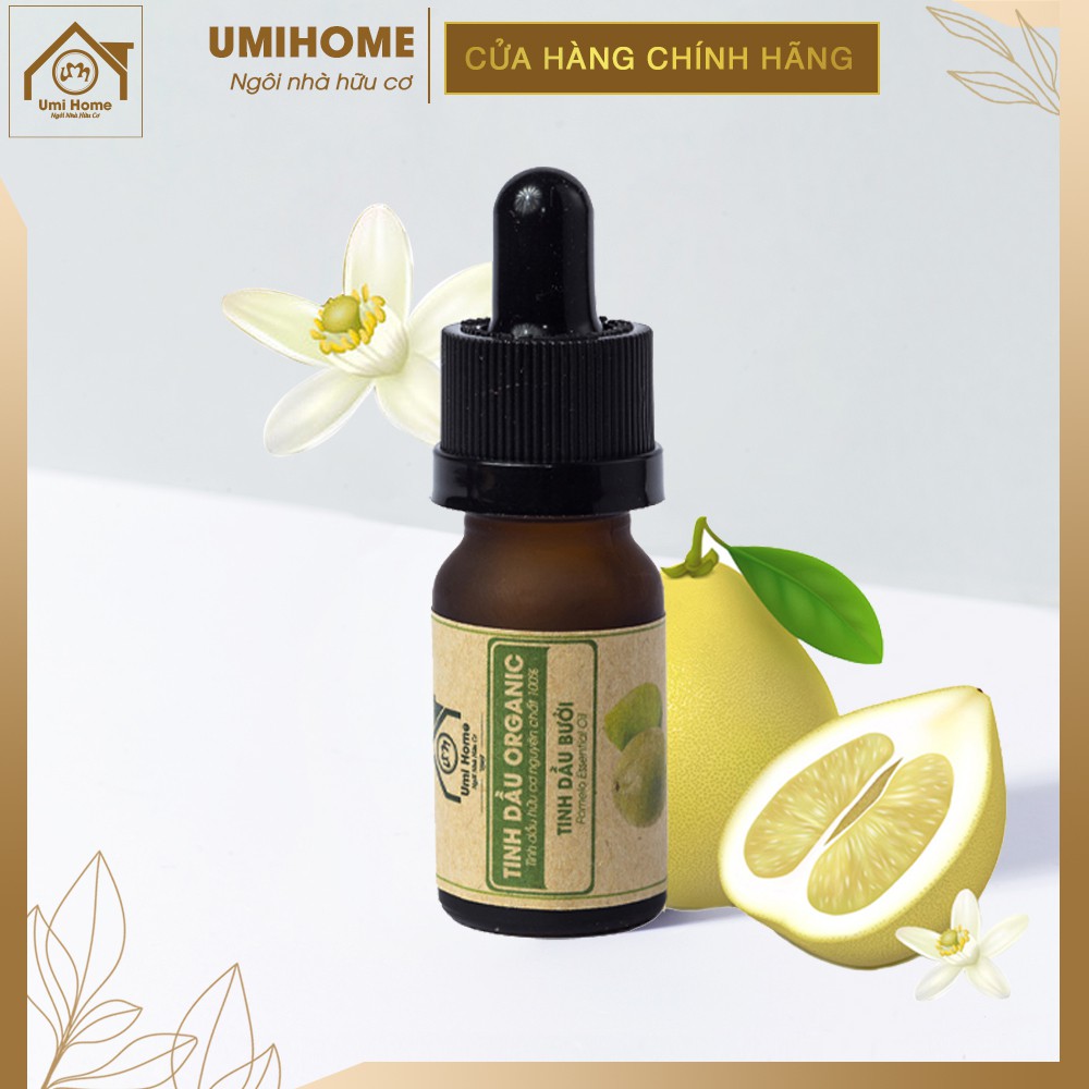 Tinh dầu Bưởi hồng hữu cơ UMIHOME 10ml nguyên chất