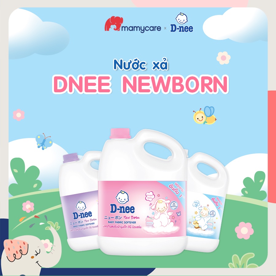 Nước xả vải cho bé từ sơ sinh Dnee chai 3000ml (Hàng chính hãng có tem Công ty) - MAMYCARE