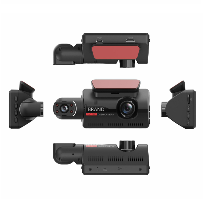 Camera ống kính kép DVR WDR Full HD 1080P màn hình 3.0 inch cảm biến G tầm nhìn ban đêm rõ ràng cho xe ô tô