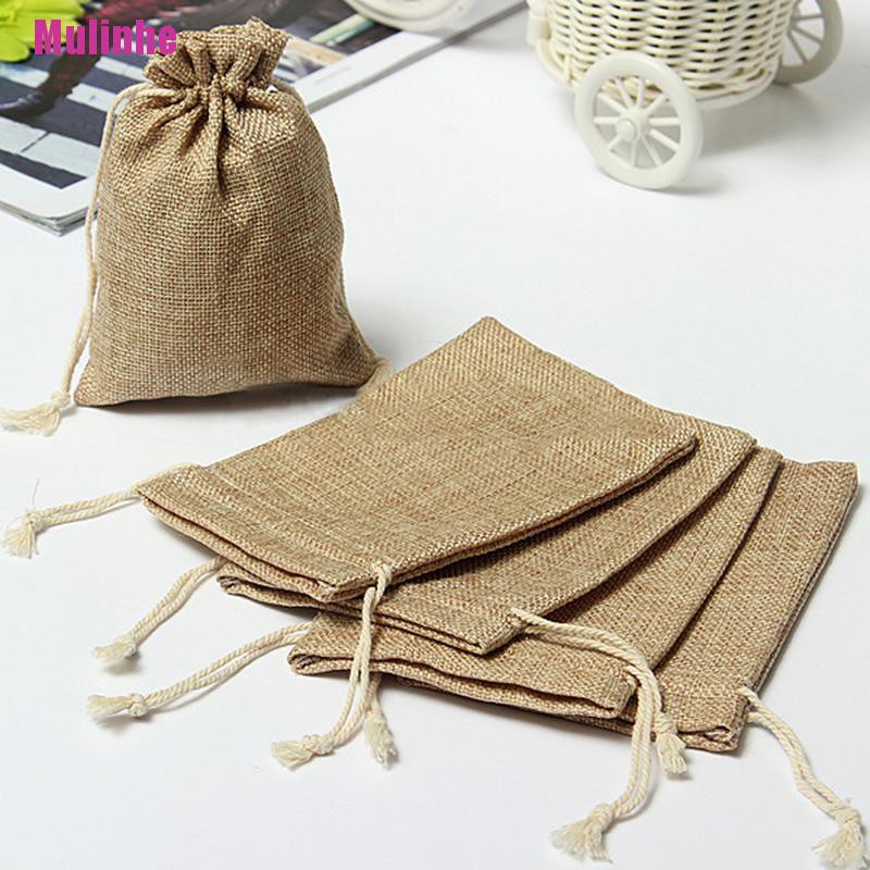 Túi dây rút mini bằng vải bố để đựng cà vạt tiện lợi