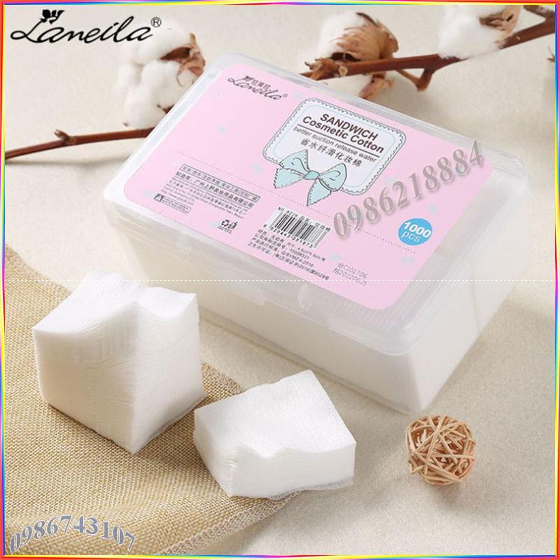 Bông tẩy trang Laneila hộp 1000 miếng ABT45 | BigBuy360 - bigbuy360.vn