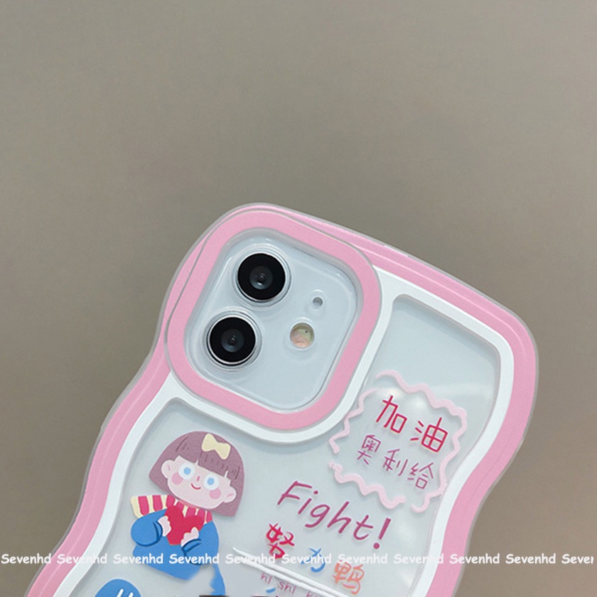Ốp Điện Thoại Mềm Họa Tiết Cô Gái Hoạt Hình Truyền Cảm Hứng Cho iPhone 13 12 11 Pro Max Xs Max Xr X 7 8 6 6s Plus