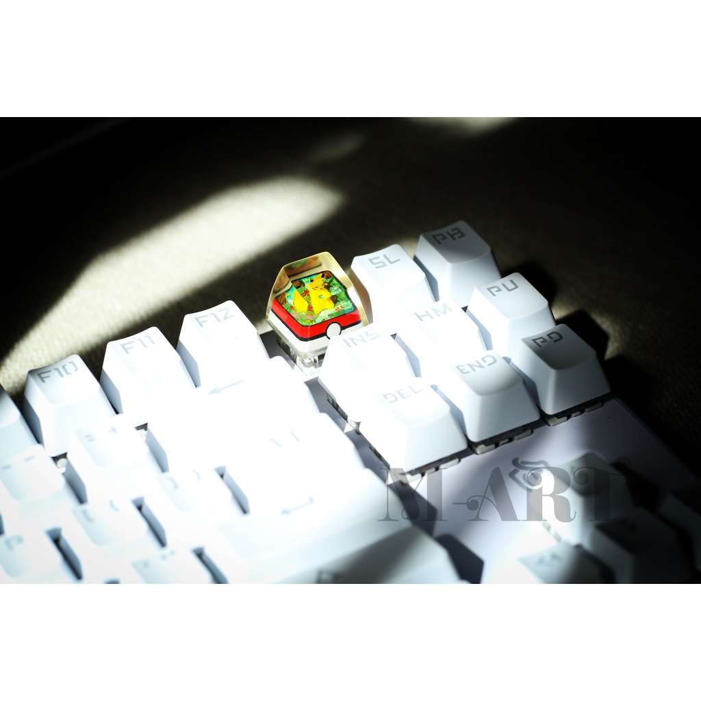 Nút bàn phím cơ resin Pokemon Pikachu siêu dễ thương - Pikachu Pokemon Keycaps