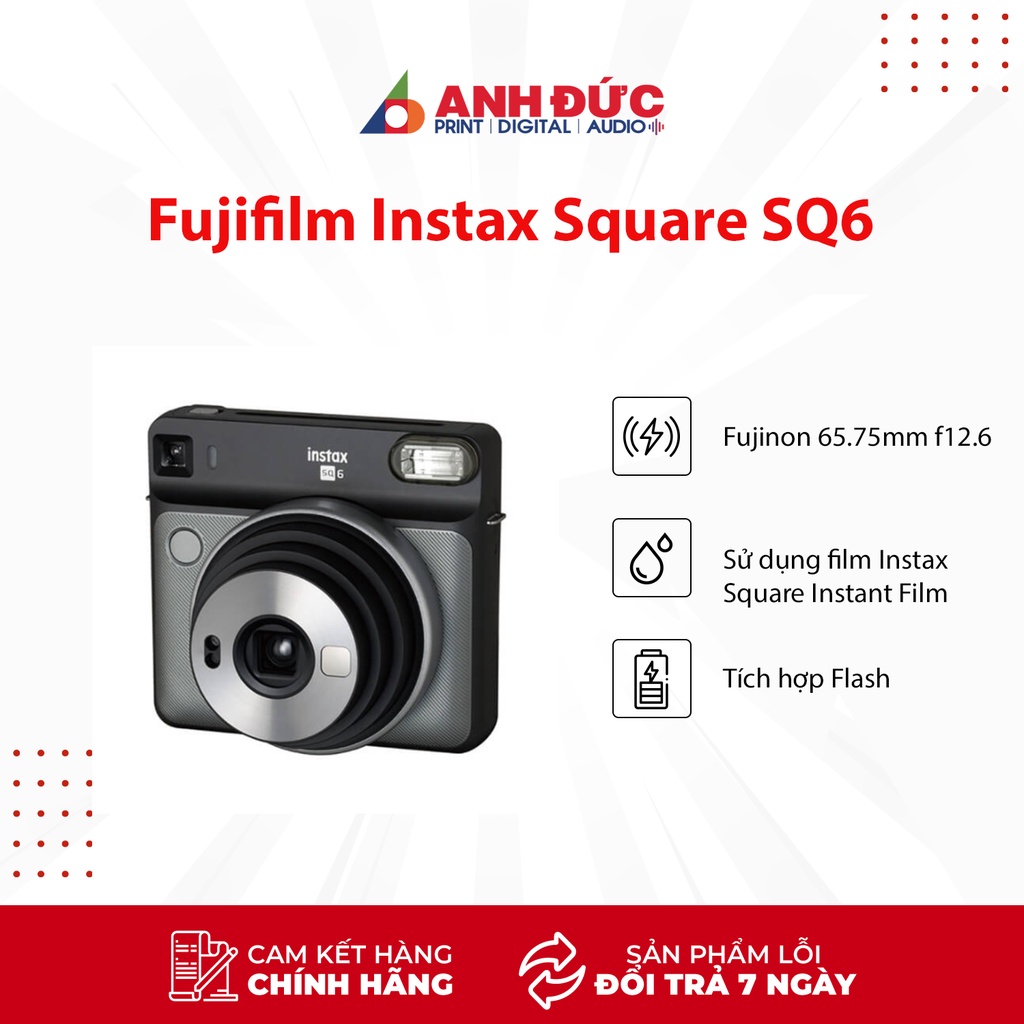 Máy ảnh chụp lấy liền Fujifilm Instax Square SQ6 Chính Hãng, Bảo Hành 12 Tháng Toàn Quốc