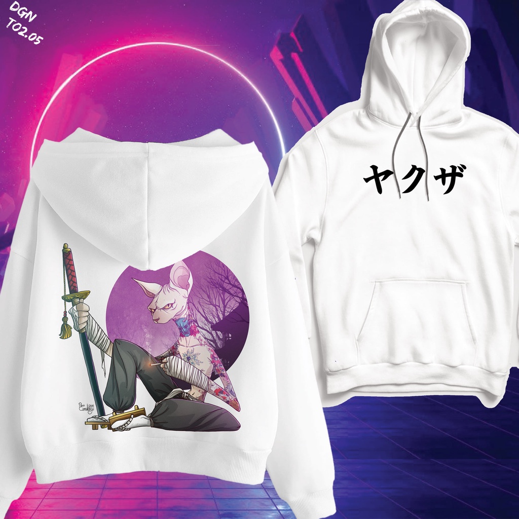 Hoodie trắng phong cách nhật TO2.05